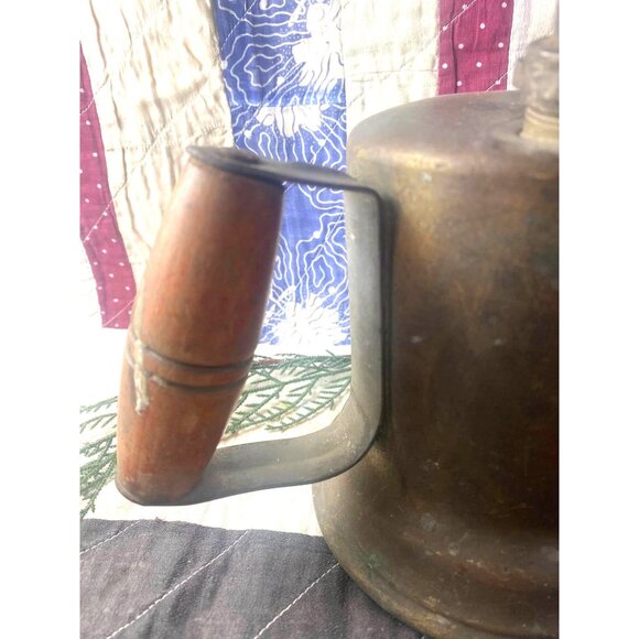 Vintage Brass Blow Torch Otto Bernz With Wooden Handle & Adjustable Valve - Picture 3 of 9